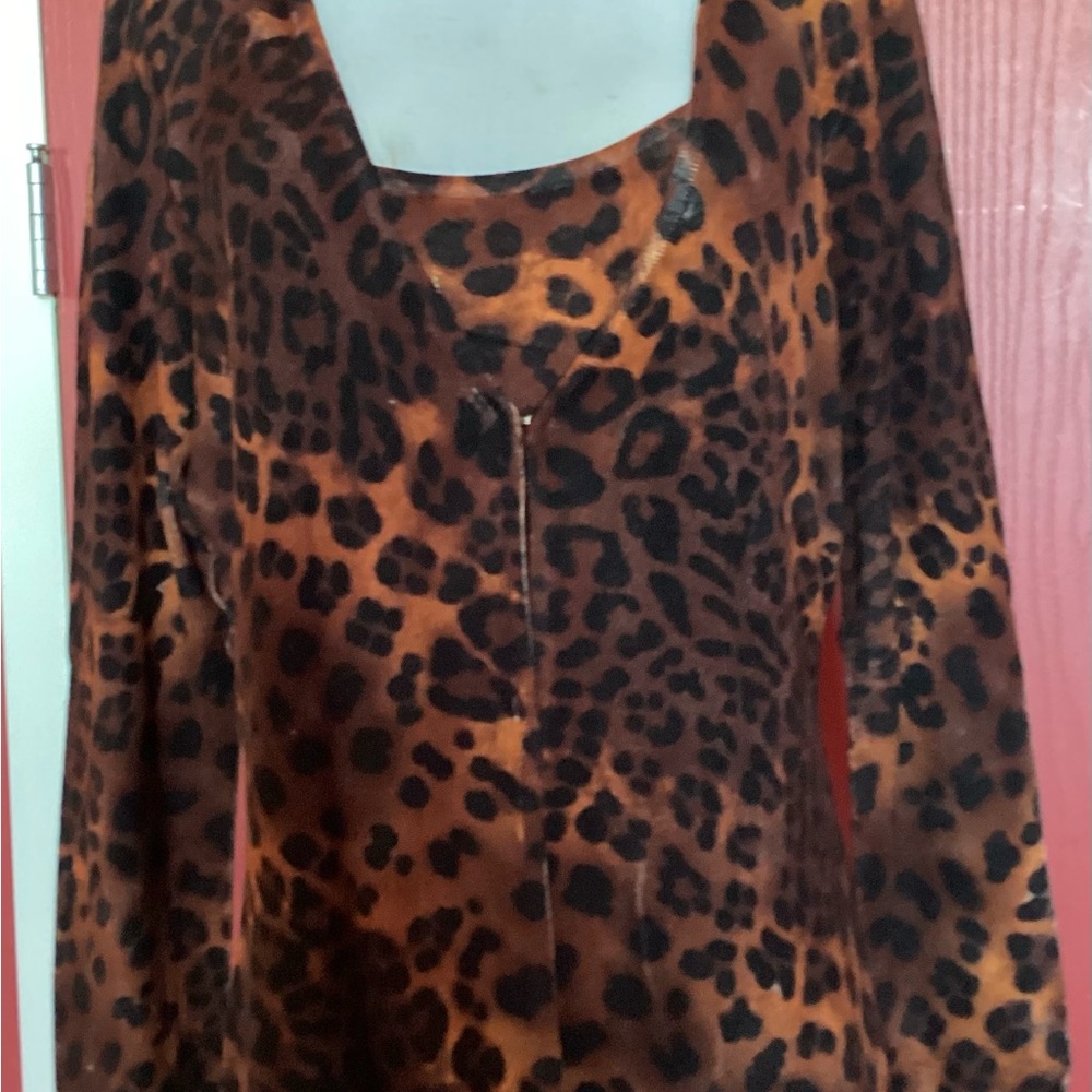 Leopard Print Long Sleeve DuoTop, New